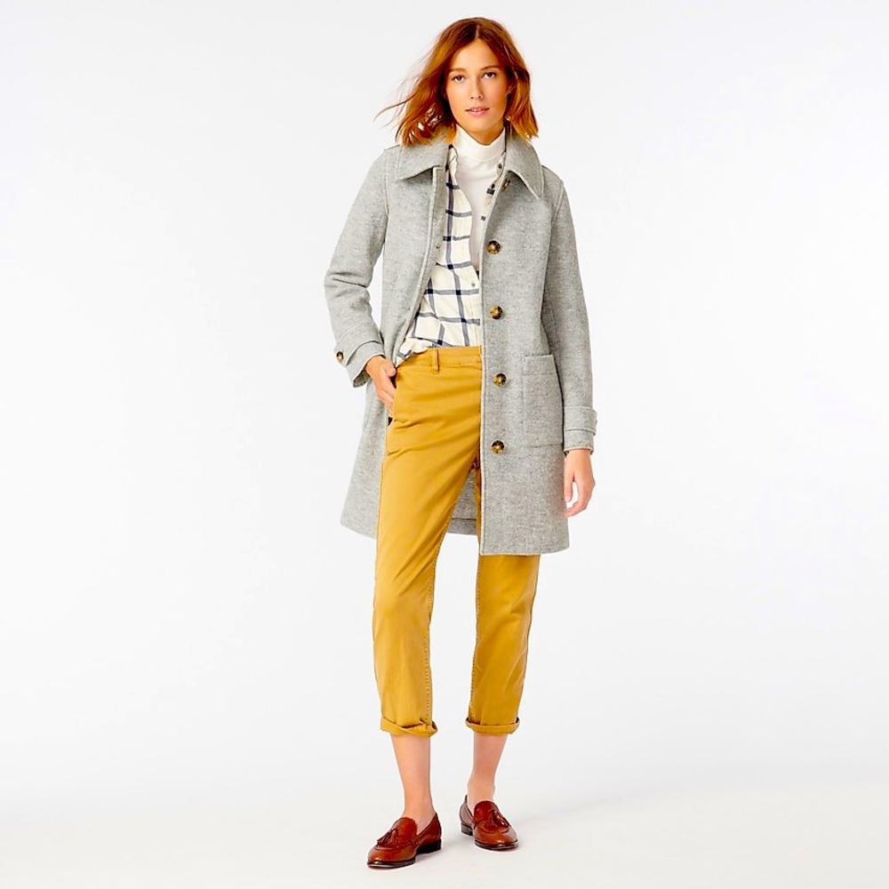 J. Crew Lady coat in Italian boiled wool